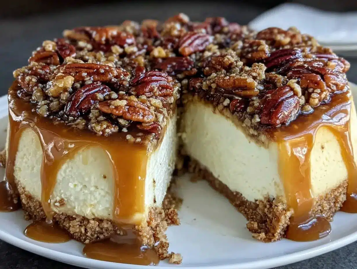pecan pie cheesecake preparation steps
