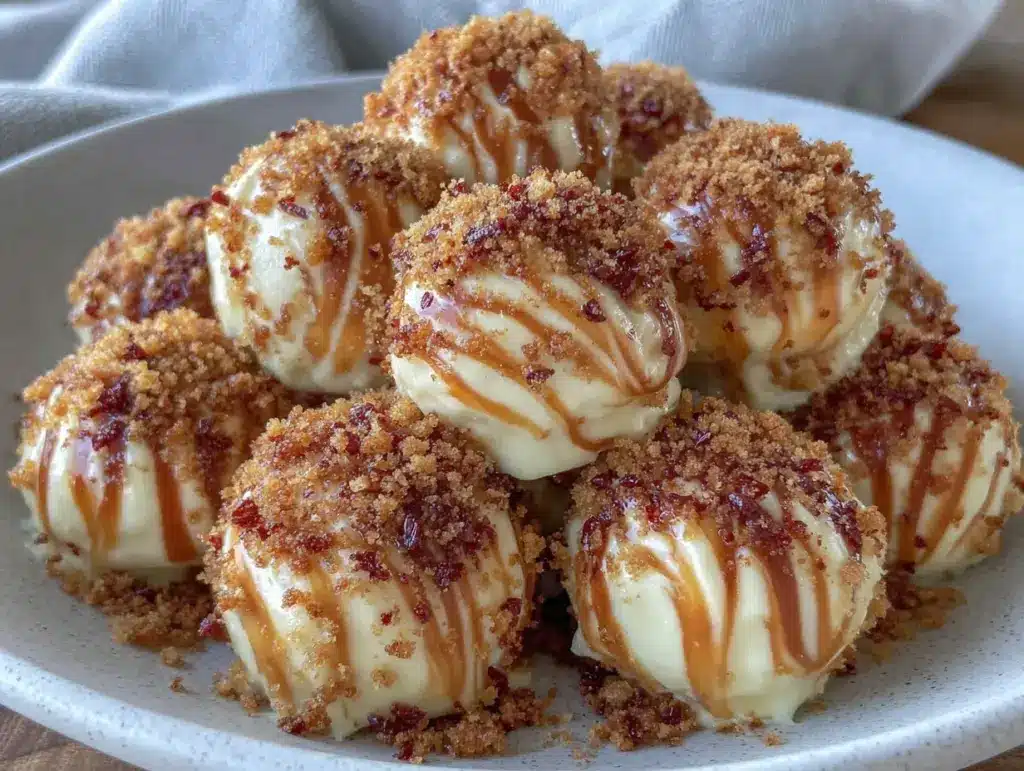 pumpkin cheesecake balls - featured image