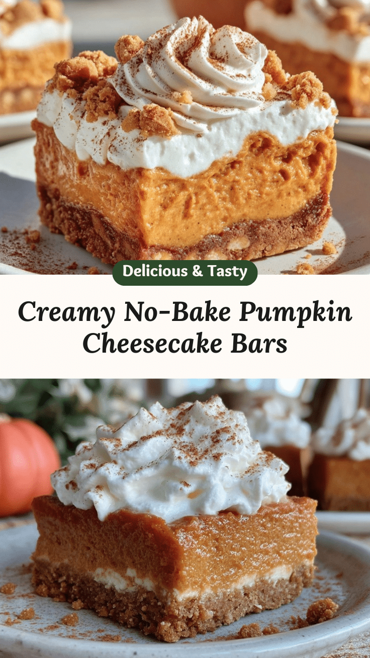 pumpkin cheesecake bars recipe