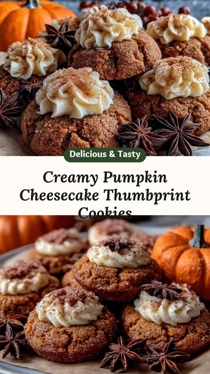 Pumpkin cheesecake thumbprint cookies recipe
