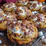 pumpkin smores cookies - featured image