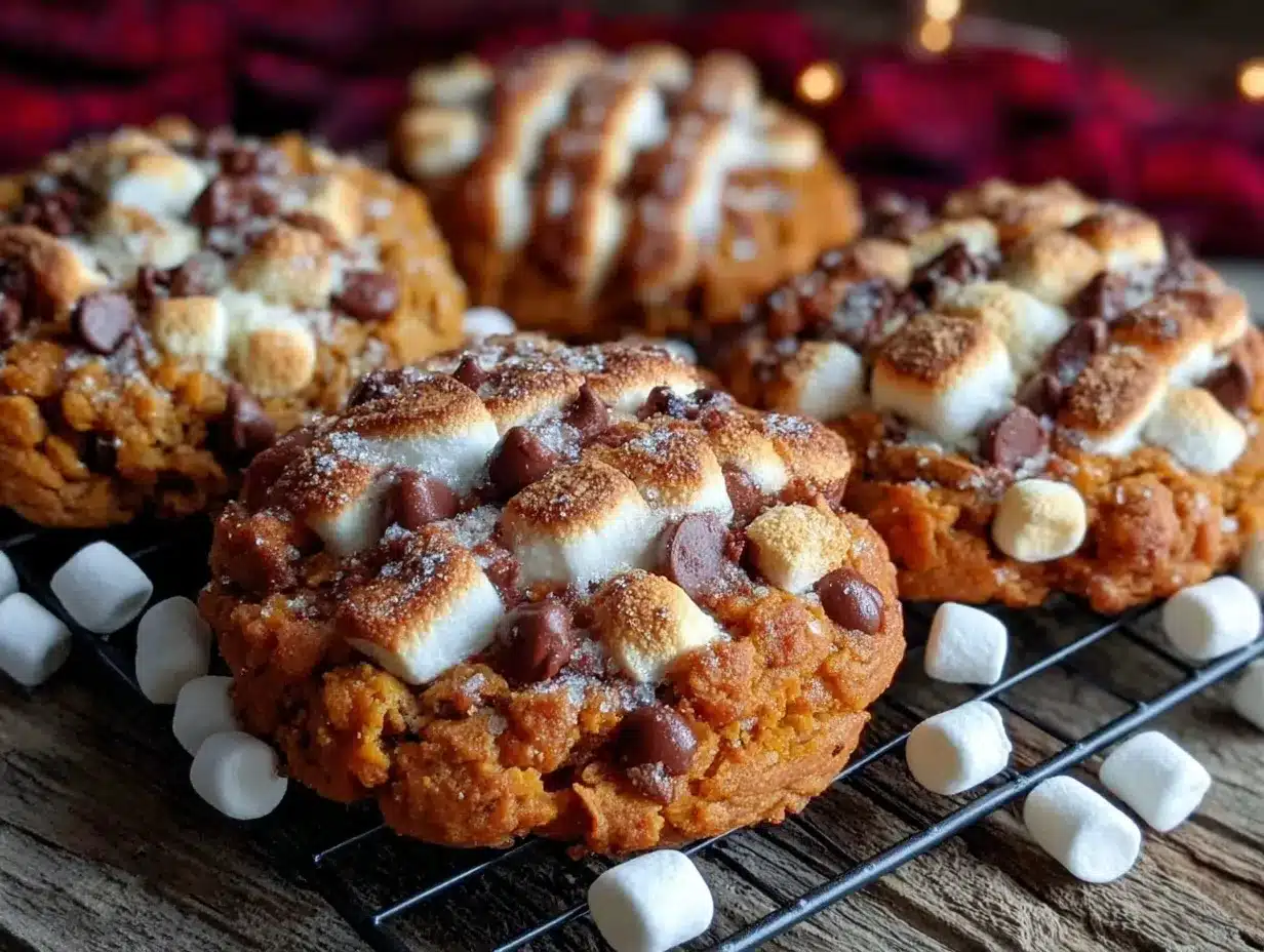 pumpkin smores cookies preparation steps