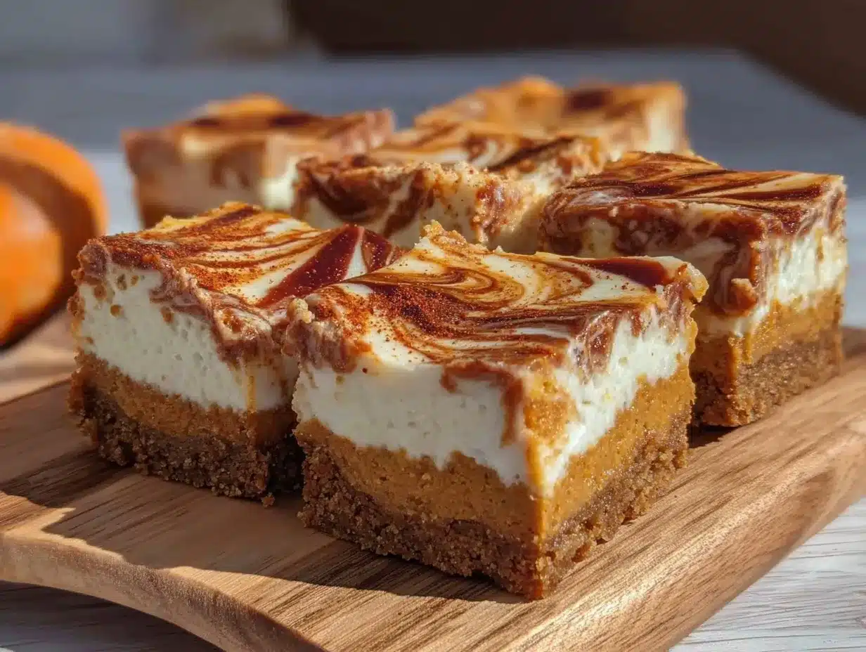 pumpkin spice cheesecake bars preparation steps