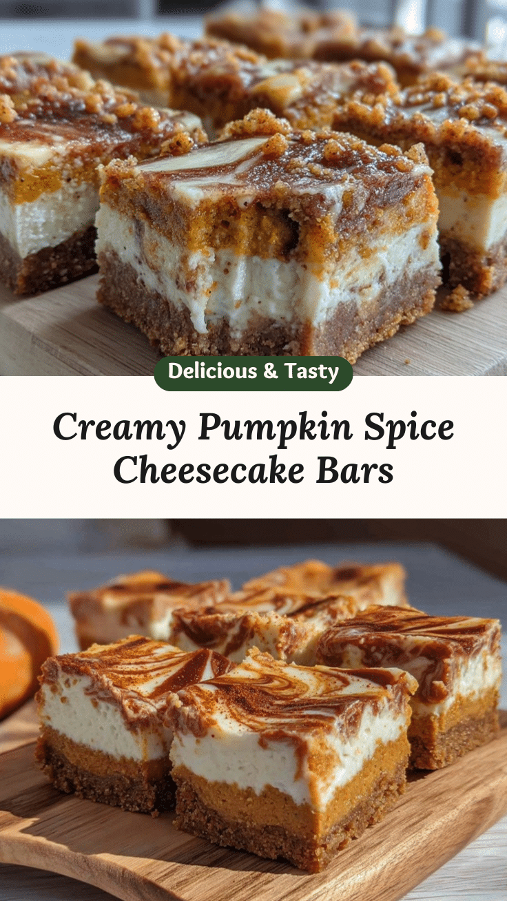 pumpkin spice cheesecake bars recipe