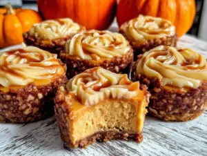 pumpkin spice cheesecake bites - featured image