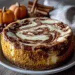 pumpkin swirl cheesecake - featured image