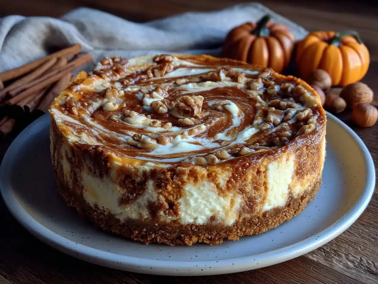 pumpkin swirl cheesecake preparation steps