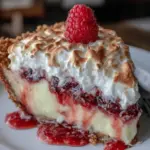 Raspberry Meringue Flapper Pie - featured image