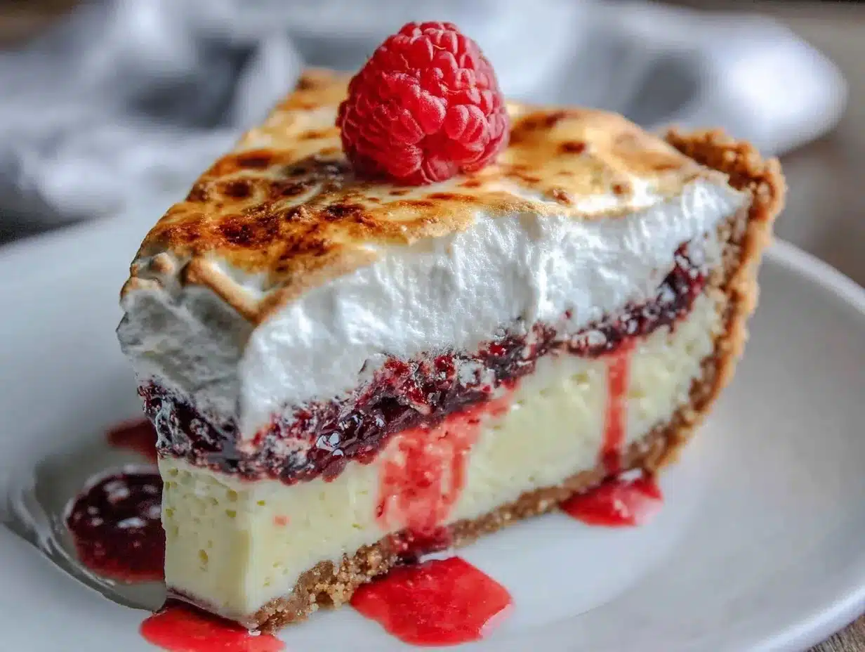 Raspberry Meringue Flapper Pie preparation steps