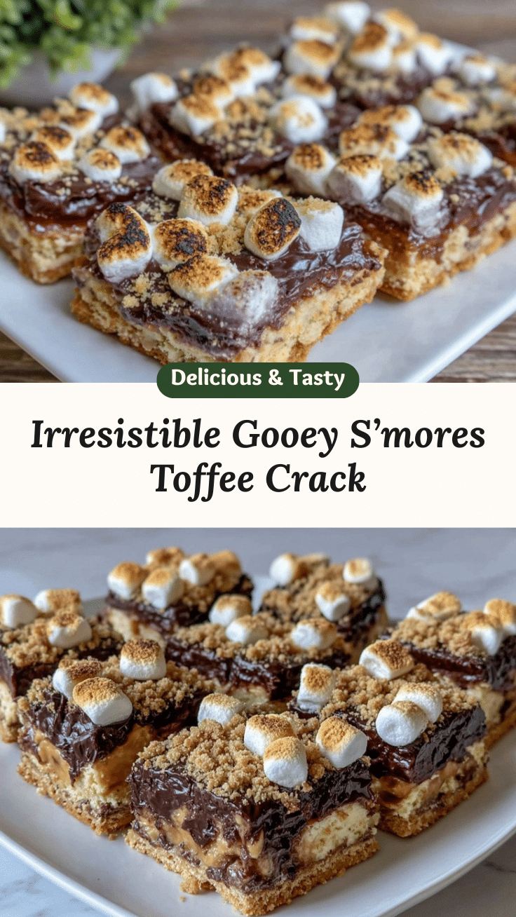S’mores Crack Saltine Toffee recipe