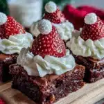 Santa Hat Brownies - featured image