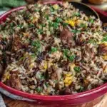 savory wild rice dressing - featured image