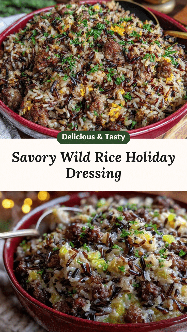 savory wild rice dressing recipe