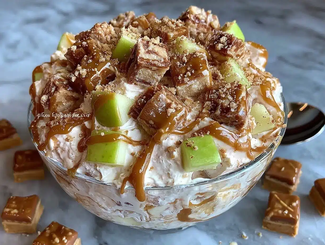 Snickers apple salad preparation steps