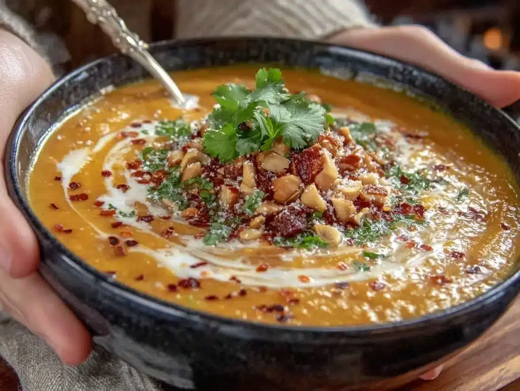 Thai Coconut Pumpkin Soup - featured image