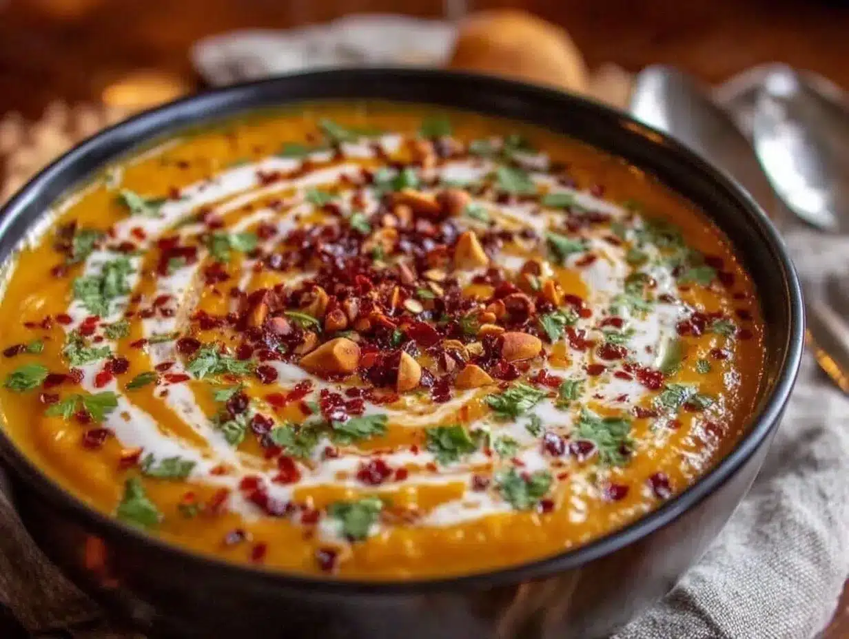Thai Coconut Pumpkin Soup preparation steps