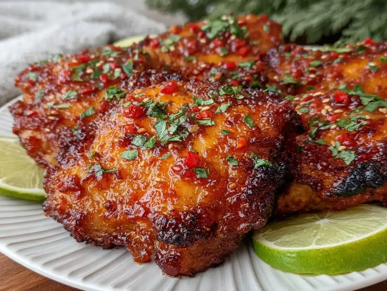 Thai Sweet Chili Chicken Thighs preparation steps