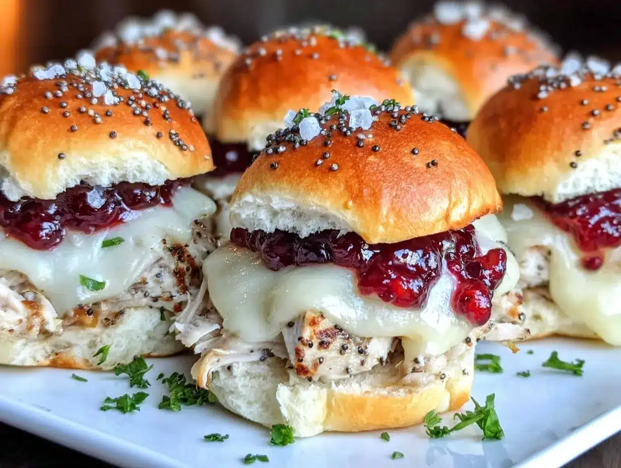 turkey cranberry sliders preparation steps