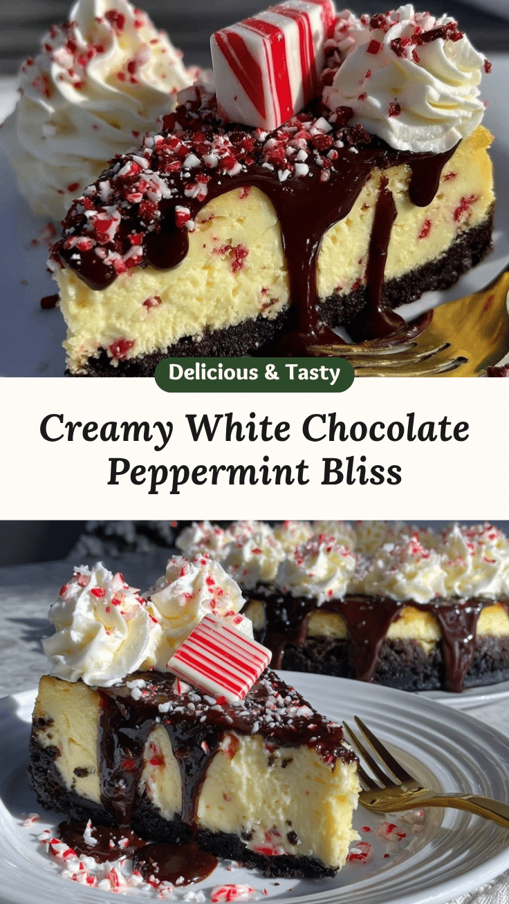 white chocolate peppermint cheesecake recipe