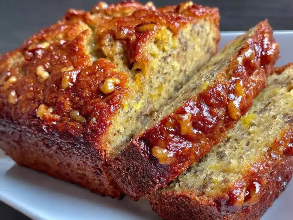 banana bread with walnuts - featured image