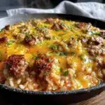 cheesy ground beef skillet - featured image