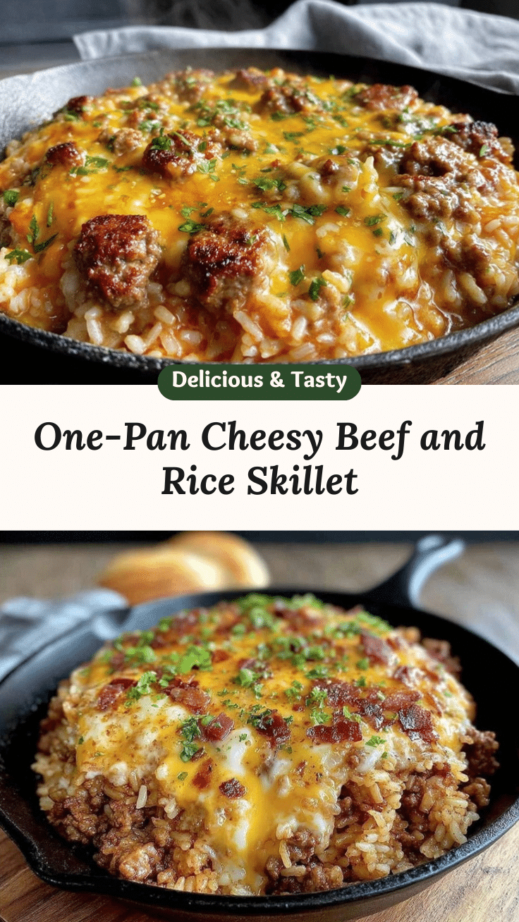 cheesy ground beef skillet recipe