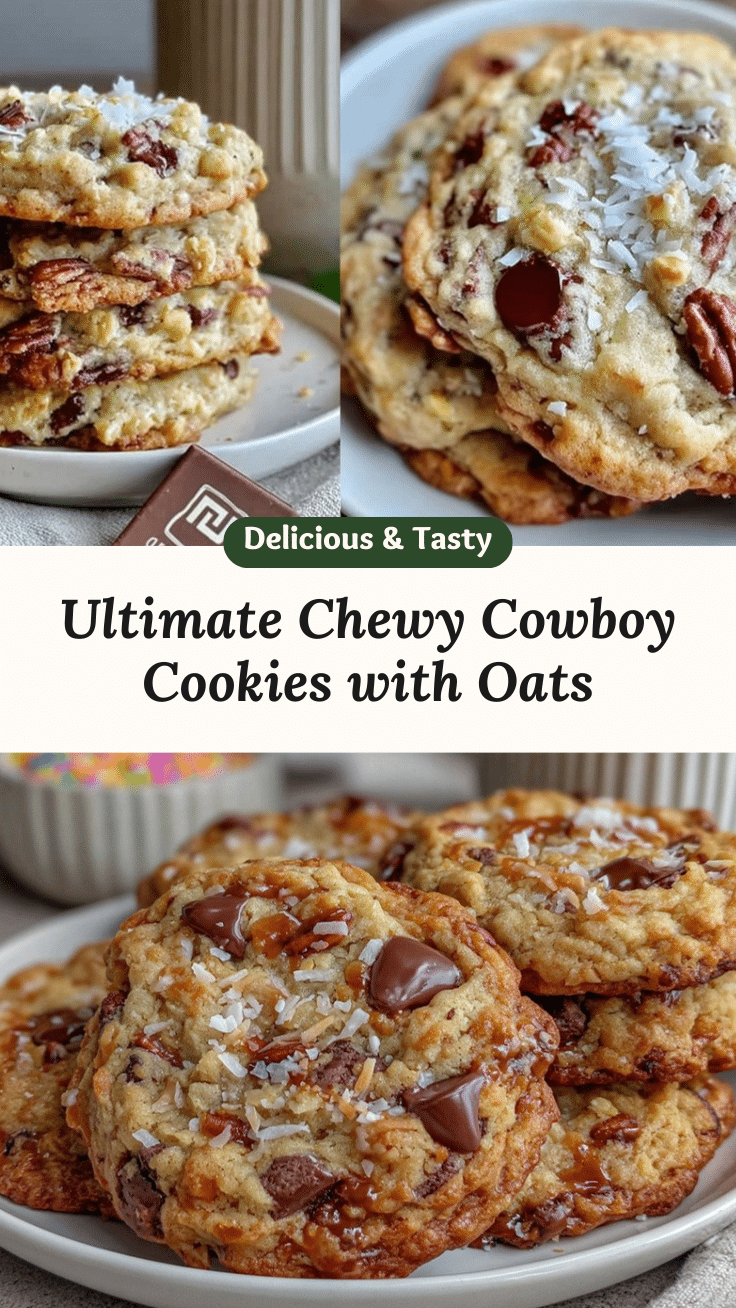 chewy cowboy cookies recipe