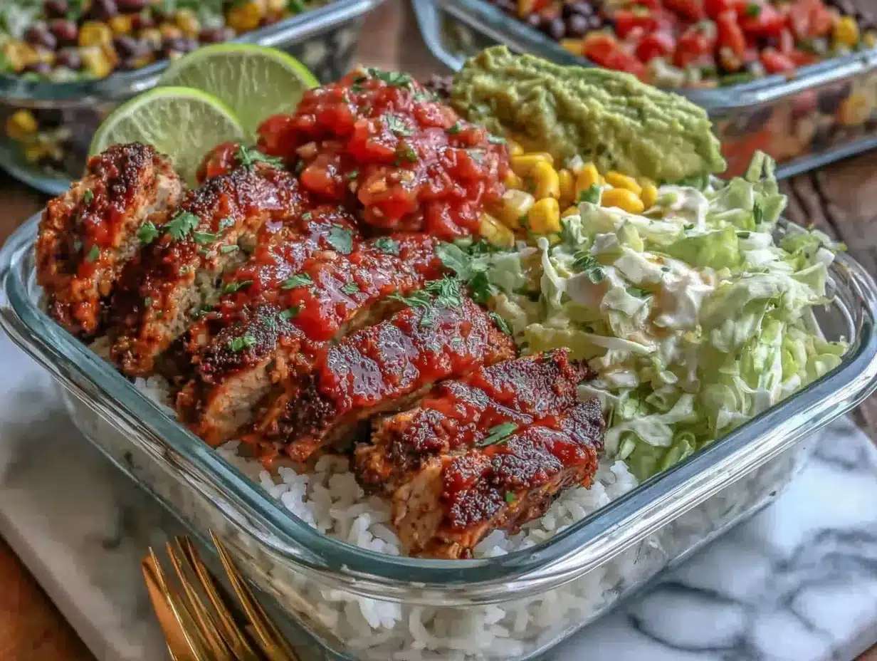 chicken burrito bowls preparation steps