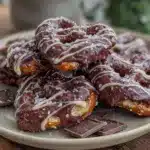 chocolate covered pretzel hearts - featured image