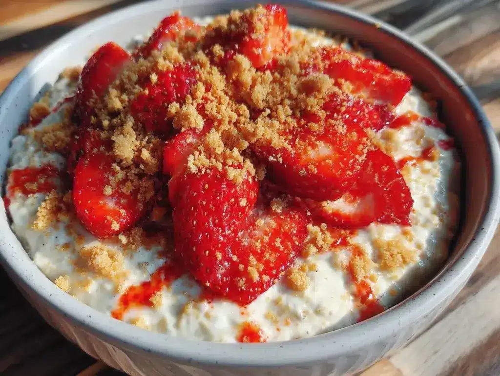 cozy valentines breakfast oatmeal bowl for kids - featured image