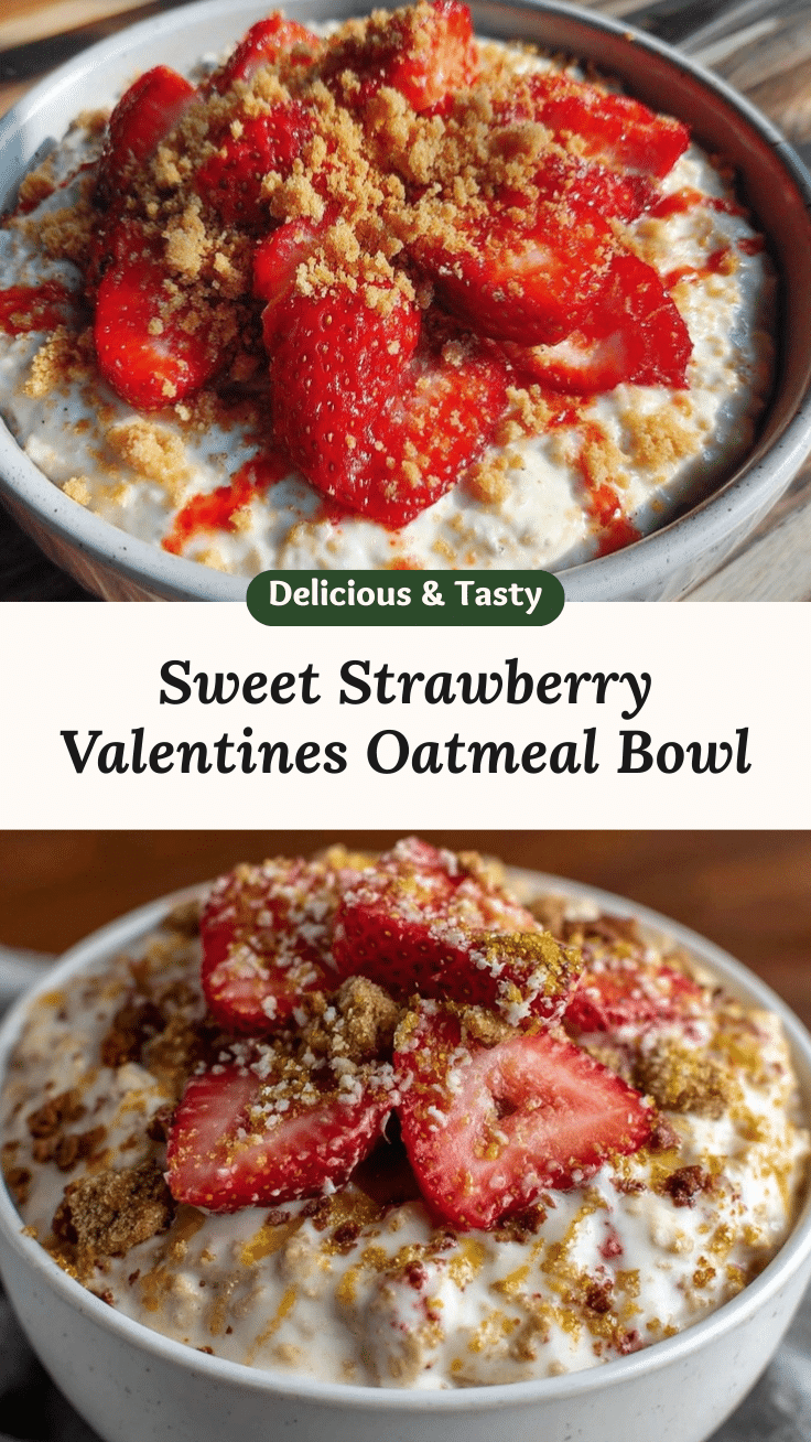 cozy valentines breakfast oatmeal bowl for kids recipe