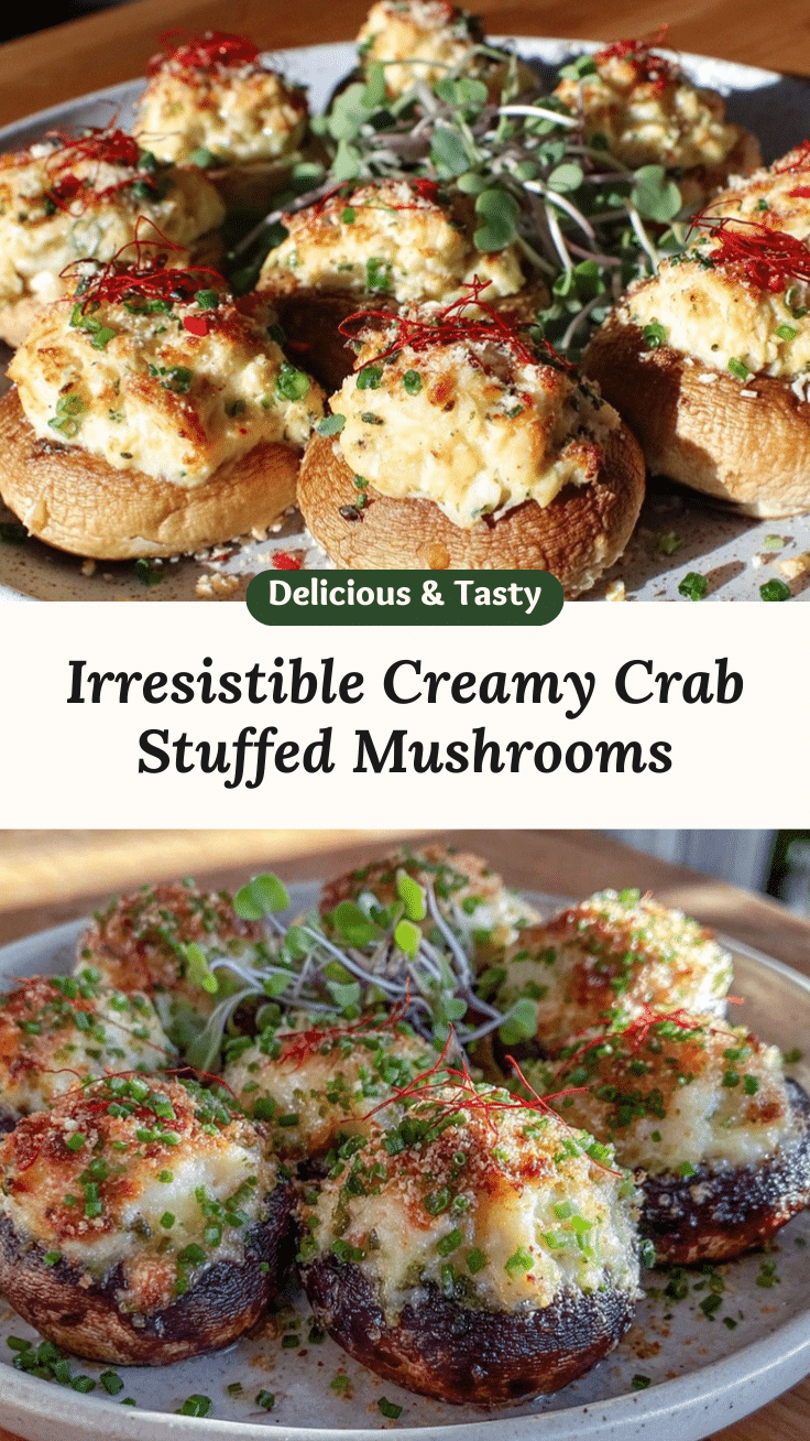 crabmeat stuffed mushrooms recipe