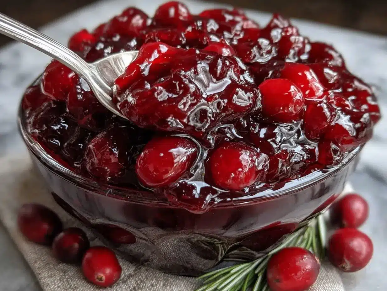 cranberry sauce recipe preparation steps