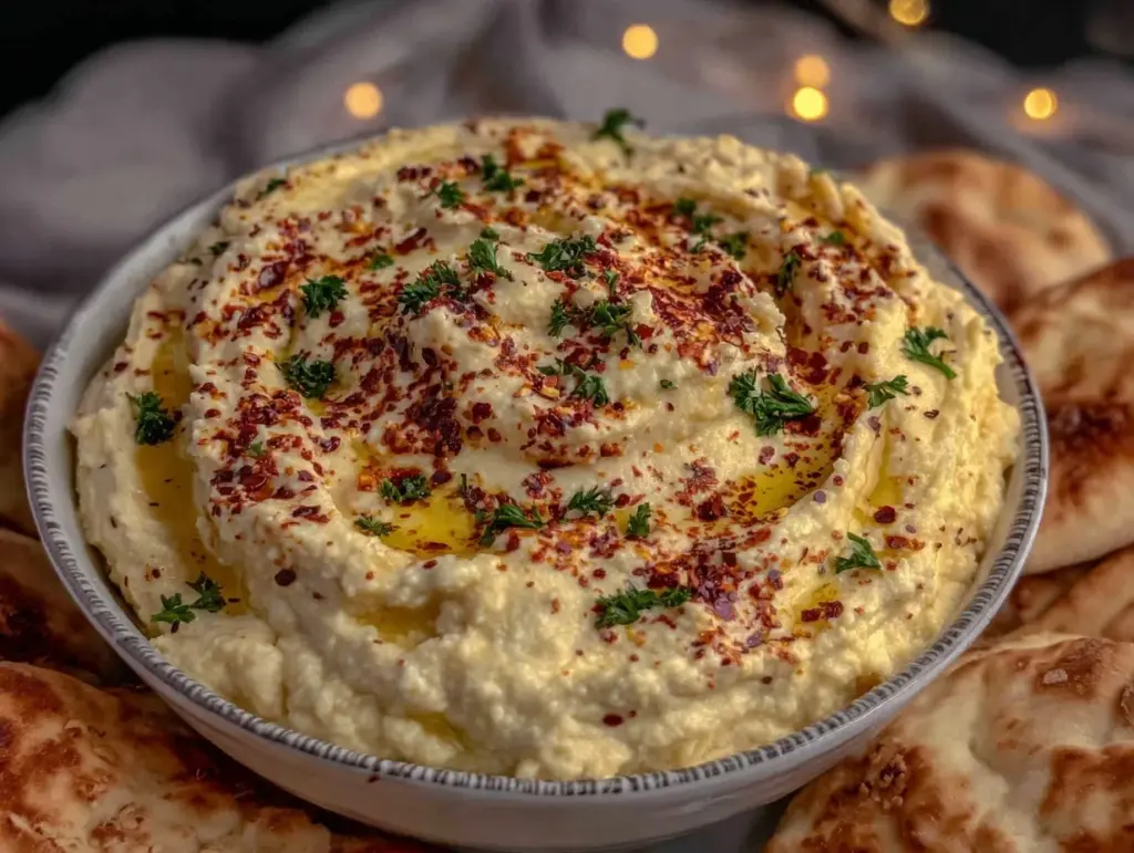 creamy classic hummus - featured image