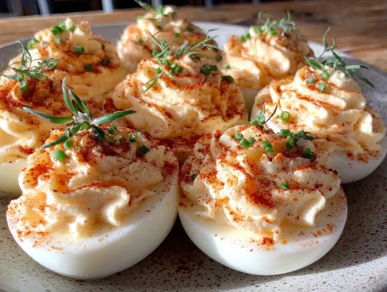 creamy deviled eggs preparation steps