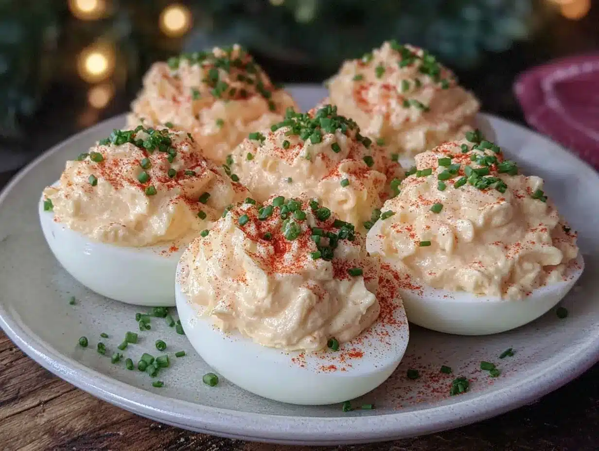 creamy deviled eggs preparation steps