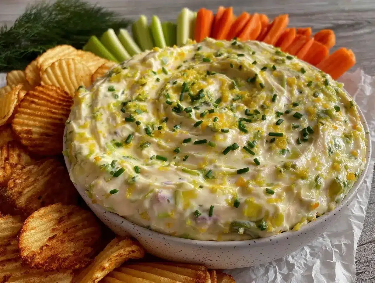 creamy dill pickle dip preparation steps