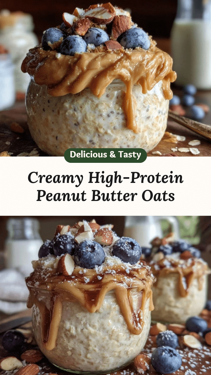 creamy peanut butter overnight oats recipe