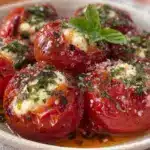 creamy stuffed cherry tomatoes - featured image