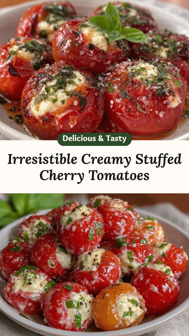 creamy stuffed cherry tomatoes recipe