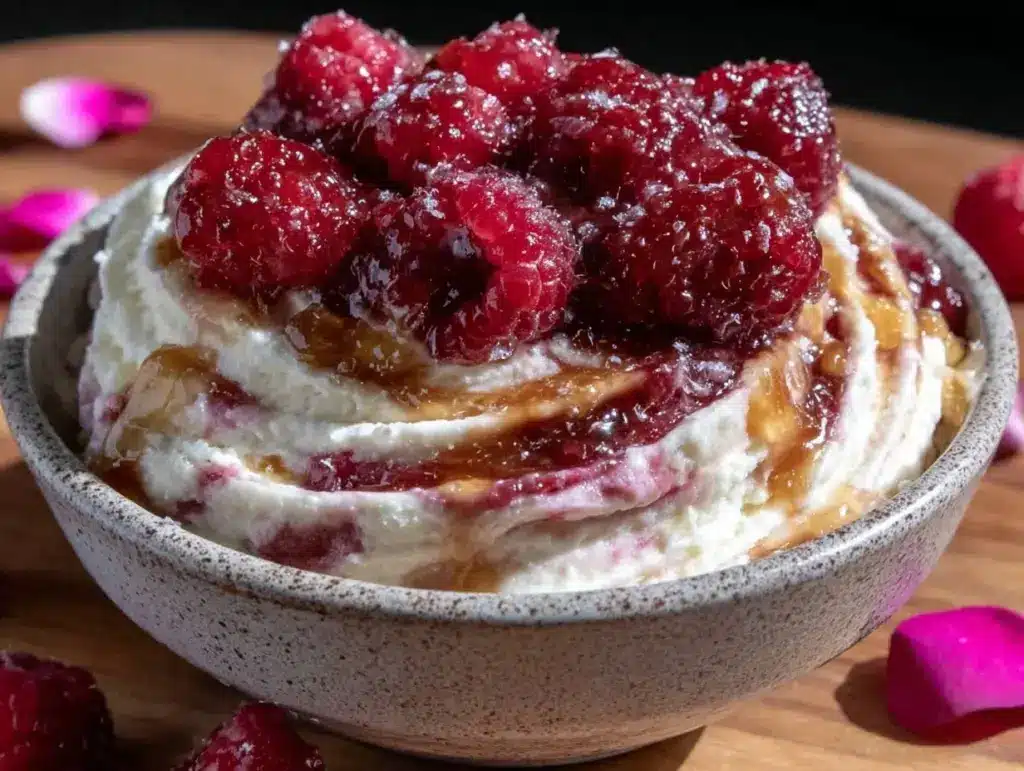 creamy valentine nice cream bowl - featured image