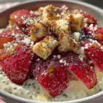 creamy valentine’s chia pudding bowl - featured image