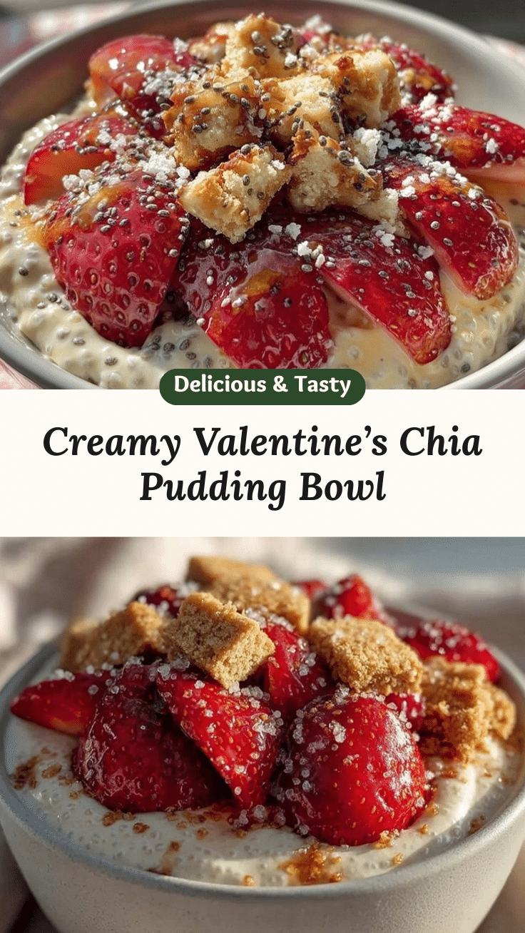 creamy valentine’s chia pudding bowl recipe