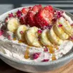 creamy valentines nice cream bowl - featured image