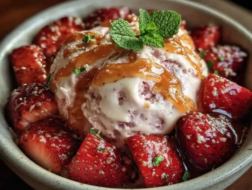 Creamy Valentines Nice Cream Bowl - featured image