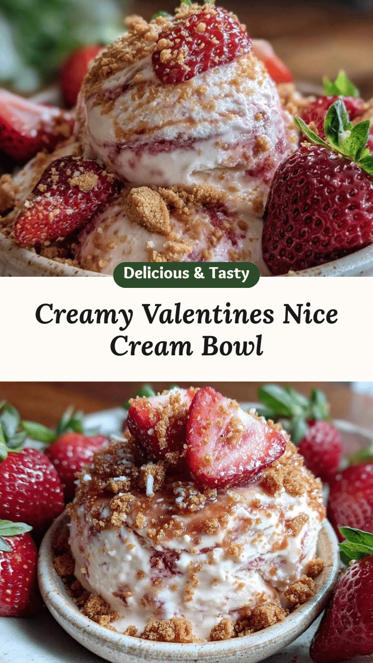 creamy valentines nice cream bowl recipe