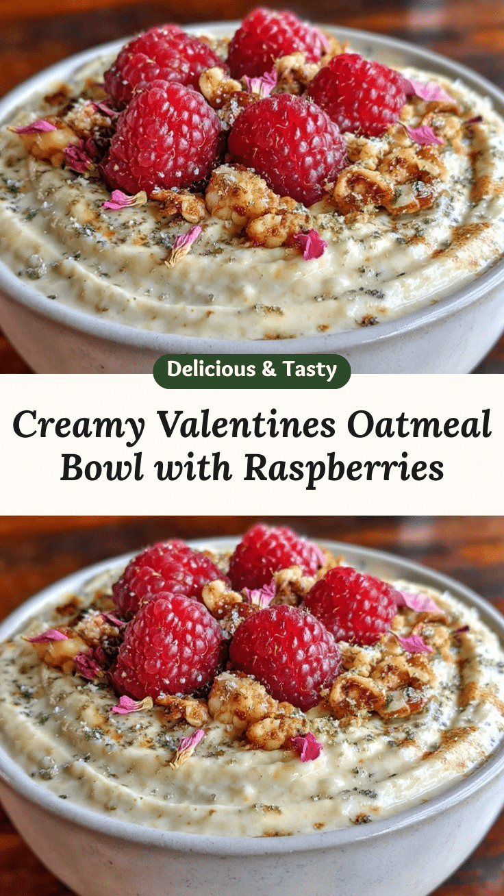 creamy valentines oatmeal bowl recipe