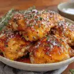 crispy air fryer chicken thighs - featured image