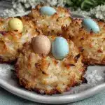 crispy bird’s nest coconut macaroons - featured image
