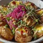 crispy potato skins nourish bowl - featured image